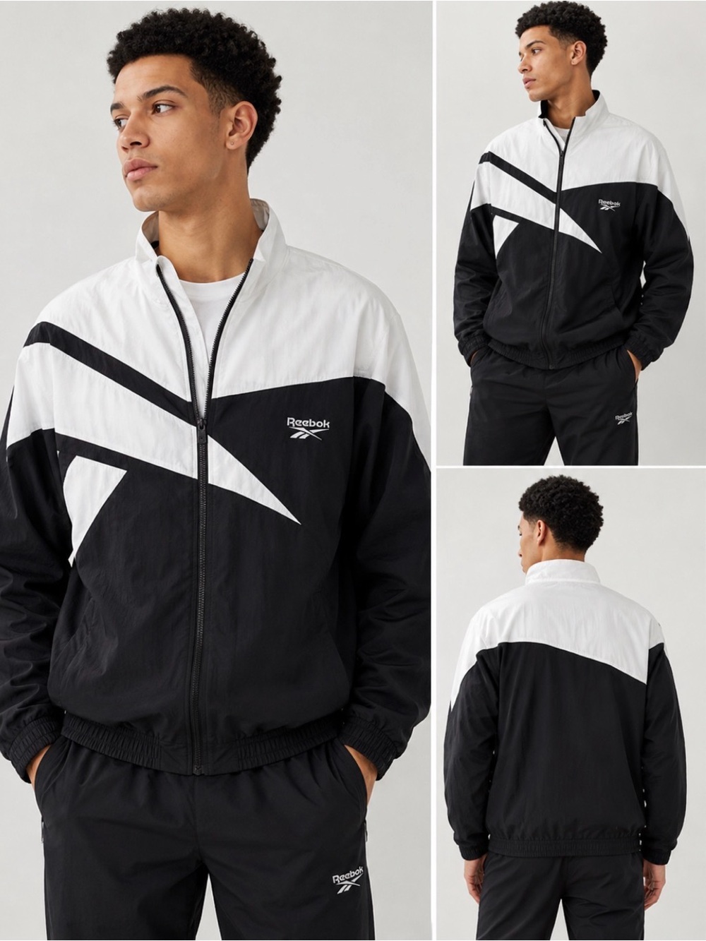 ✨Host pick✨NWOT Reebok Unisex  Classic Vector Black and White Tracktop